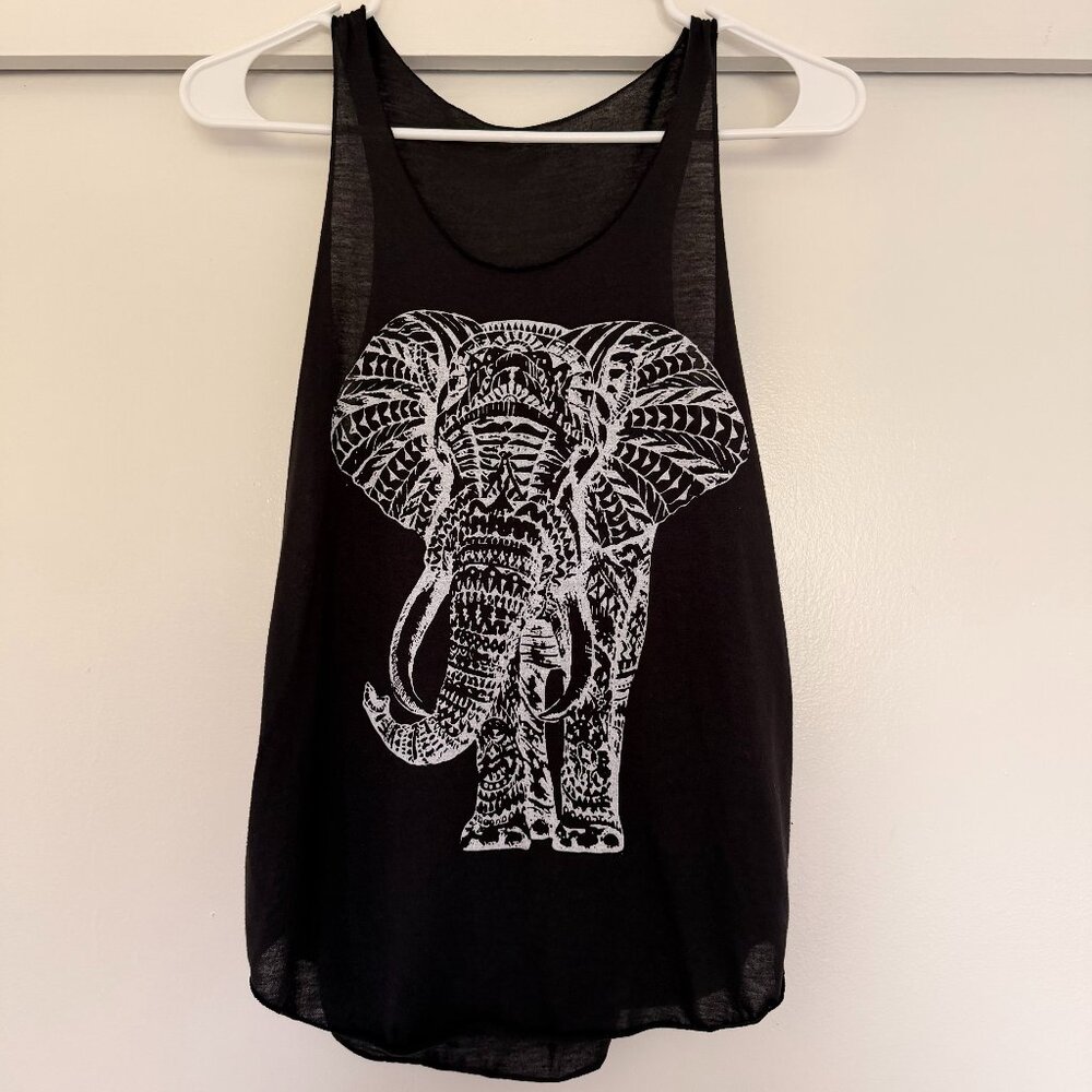 Elephant tank top in dark army green
